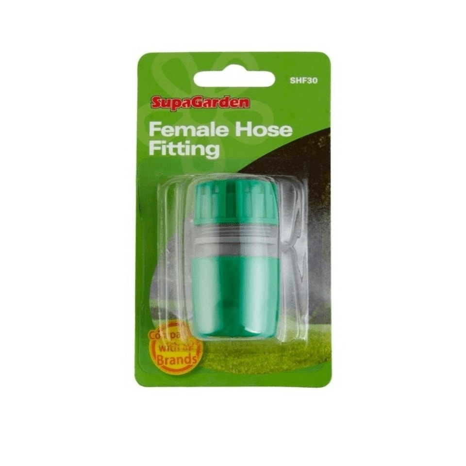 image 1 of SupaGarden Female Hose Fitting - Dark Green - 133mm x 77mm x 40mm
