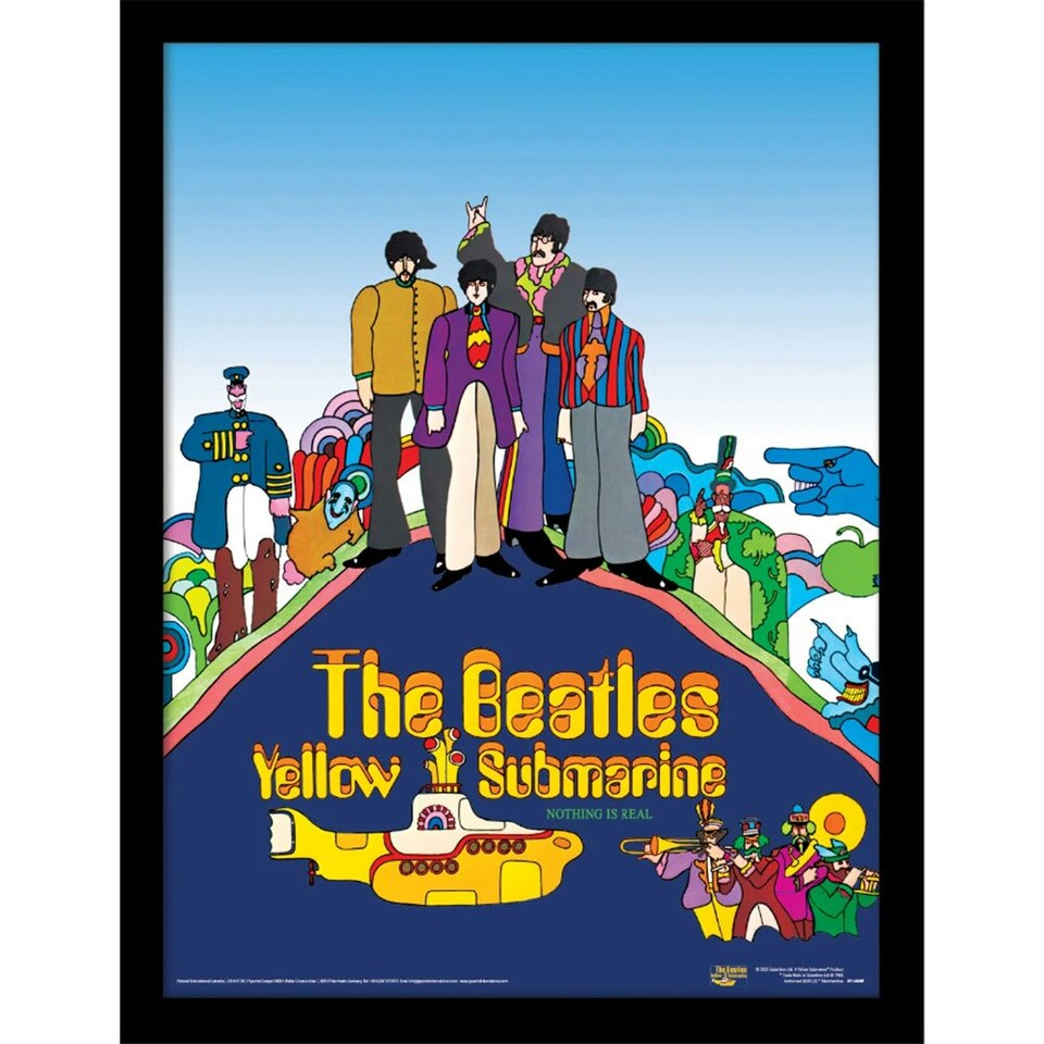 The Beatles Yellow Submarine Framed Poster - Multicoloured - One Size