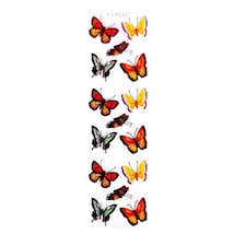 Amscan Butterfly Sticker Sheet - Multicoloured - One Size