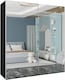 image 4 of Sliding Wardrobes 4U Full Mirror Sliding Wardrobe - Modern Bedroom Storage in 150cm, 203cm and 250cm | Grey | Grey200cm
