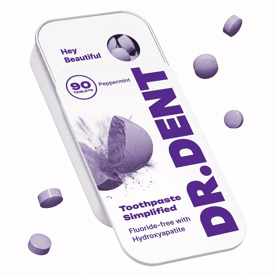 image 1 of DR.DENT Purple Toothpaste Tablets | Hydroxyapatite + PAP