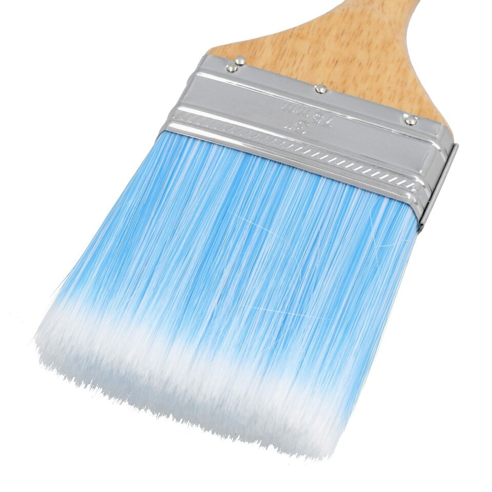 image 1 of 10pc Synthetic Paint Painting Brush Set Decorating 19mm - 75mm Width Brushes