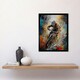 image 2 of Mountain Biker Paint Action Shot Home Decor 12x16" Framed Wall Art Print