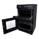 image 3 of Statesman EDC50B Fan Assisted Double Oven Electric Cooker, 4 Zone Ceramic Hob, 50cm Wide, Black