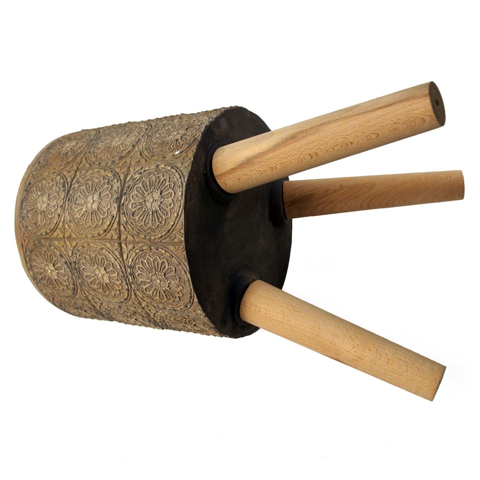 image 1 of 40cm x 21.5cm Zandi Flowers Composite Large Planter | Brown