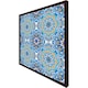 image 2 of Floral and geometric embellished tiles (Picutre Frame) Black | XL