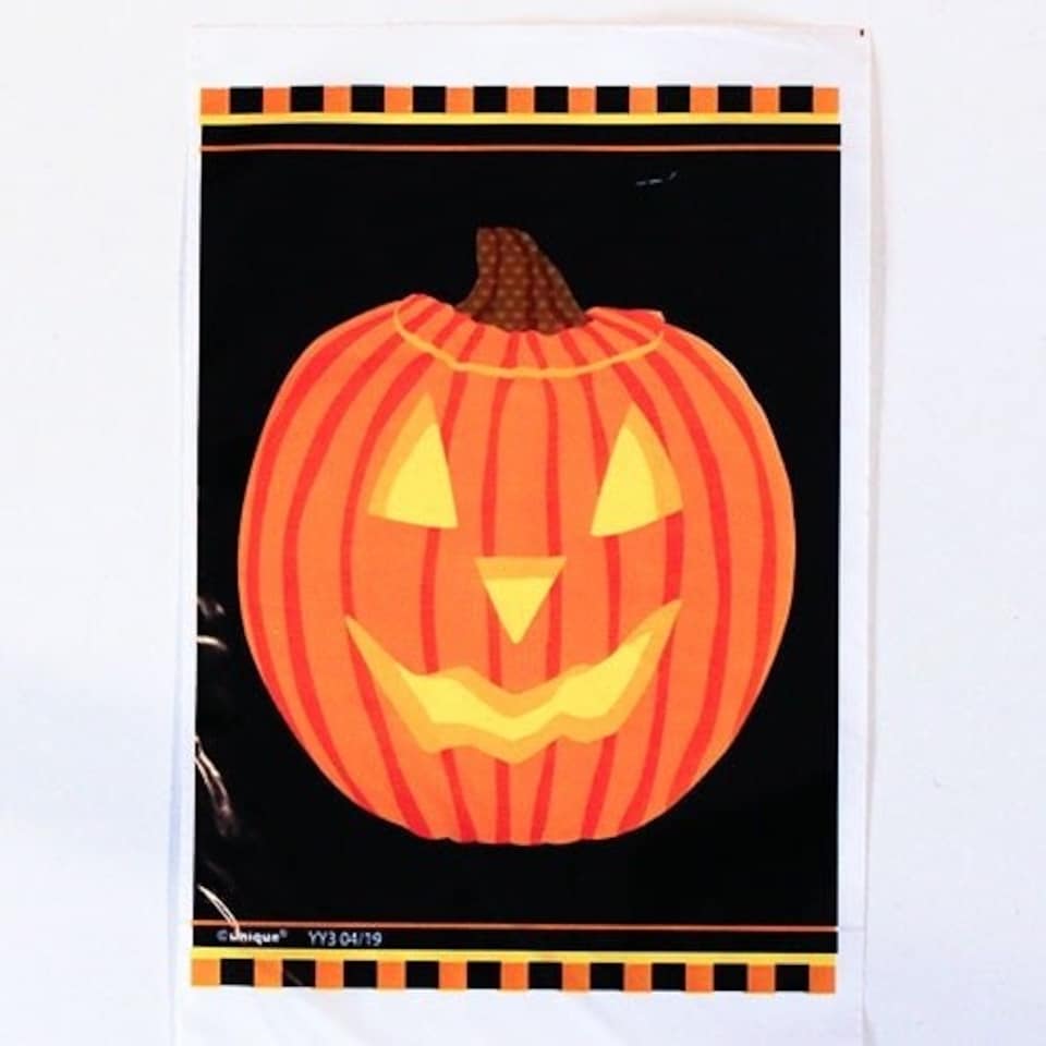 Halloween Pumpkin Glow Trick Or Treat Bags - Pack of 50