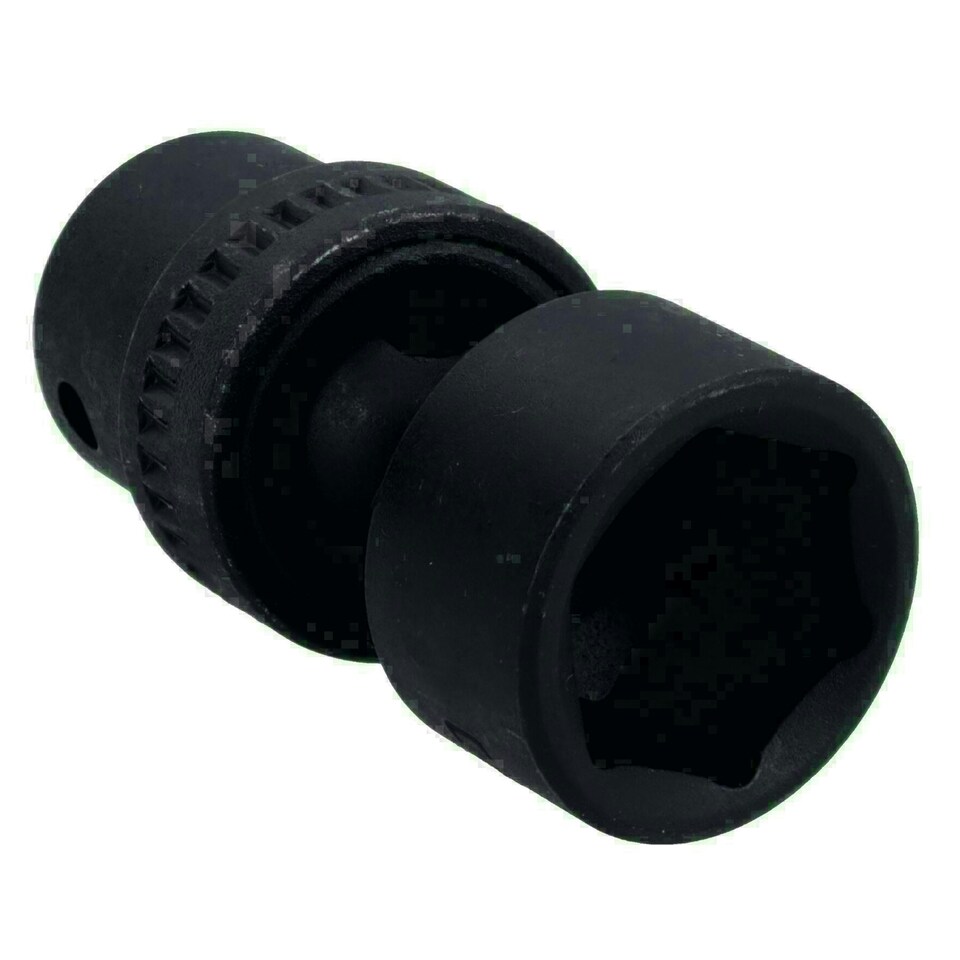 image 1 of 19mm 3/8in Drive Universal Swivel Wobble Metric Impact Shallow Socket