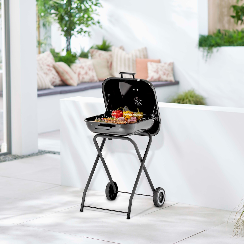 image 1 of XL Portable Grill With Collapsible Legs