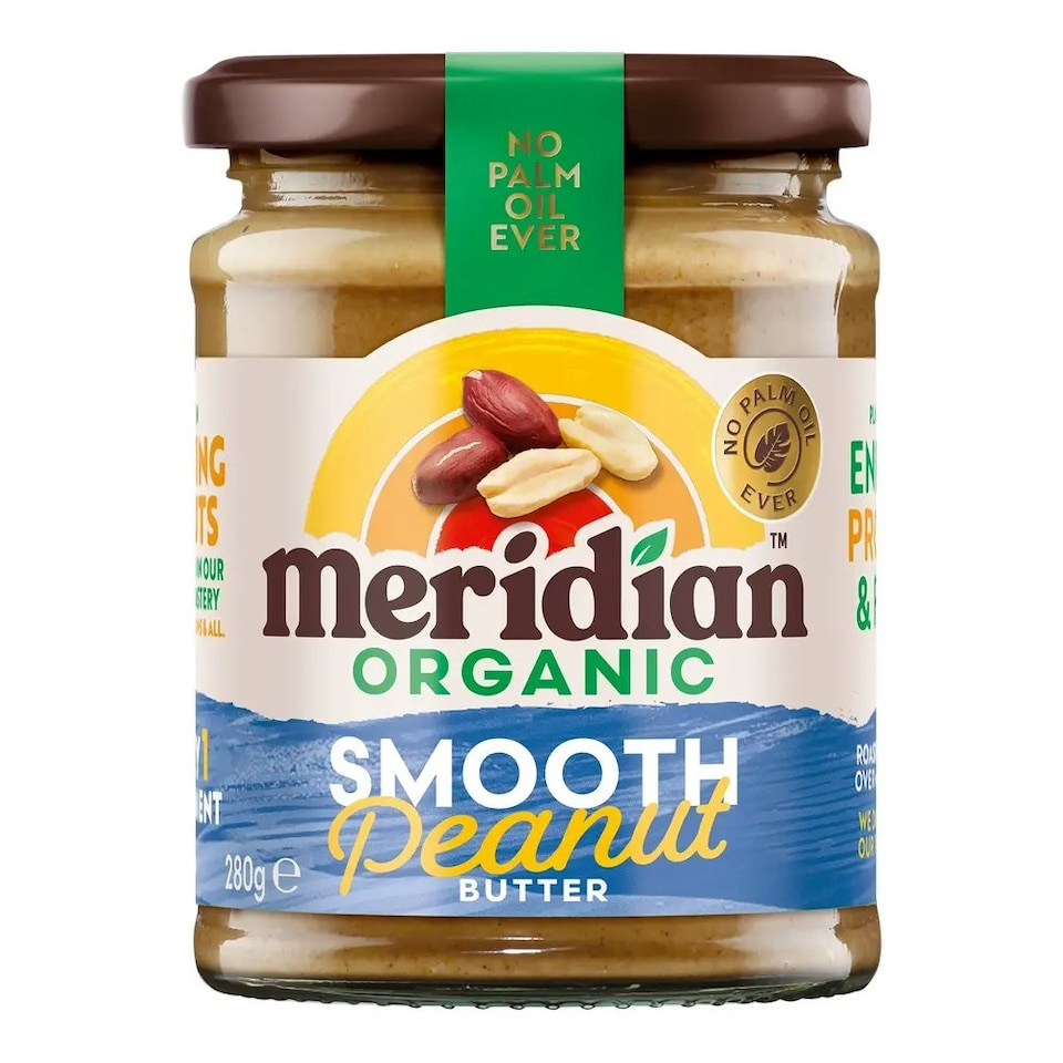 image 1 of Organic Smooth Peanut Butter 280g (Meridian)