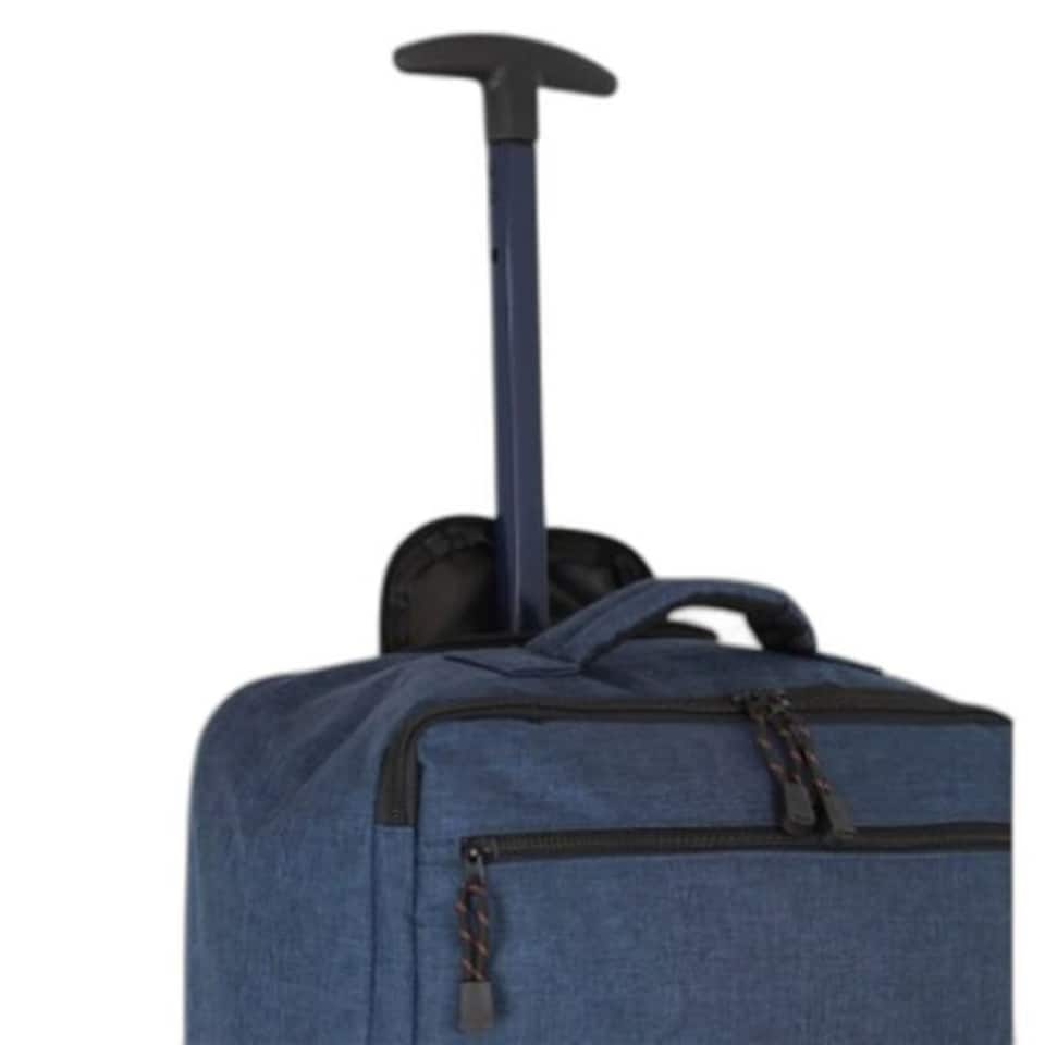 image 1 of Telescopic Handle Carry-On Bags - Navy