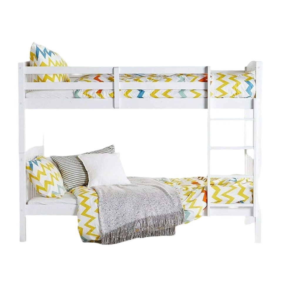 image 1 of Bunkbed Kids white 3ft single wooden bunk bed childrens bedroom furniture