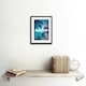 image 2 of Aloha Palm Trees Summer Hawaii Sunset 9x7" Black Framed Wall Art Print