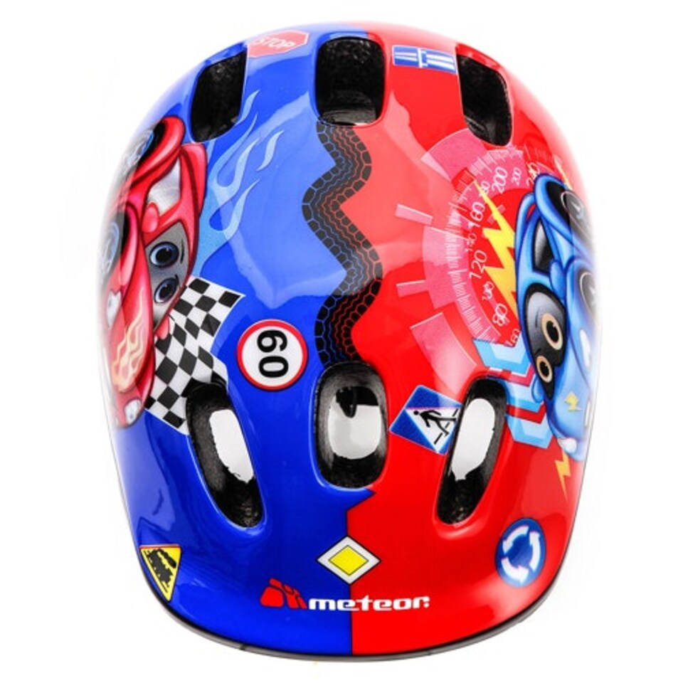 image 1 of Helmet for Kids Toddlers – Lightweight Adjustable Bike Helmet for Boys & Girls – Safety Crash Protection for Cycling, Scooter, Skateboard – MV62 Red | Cars | S