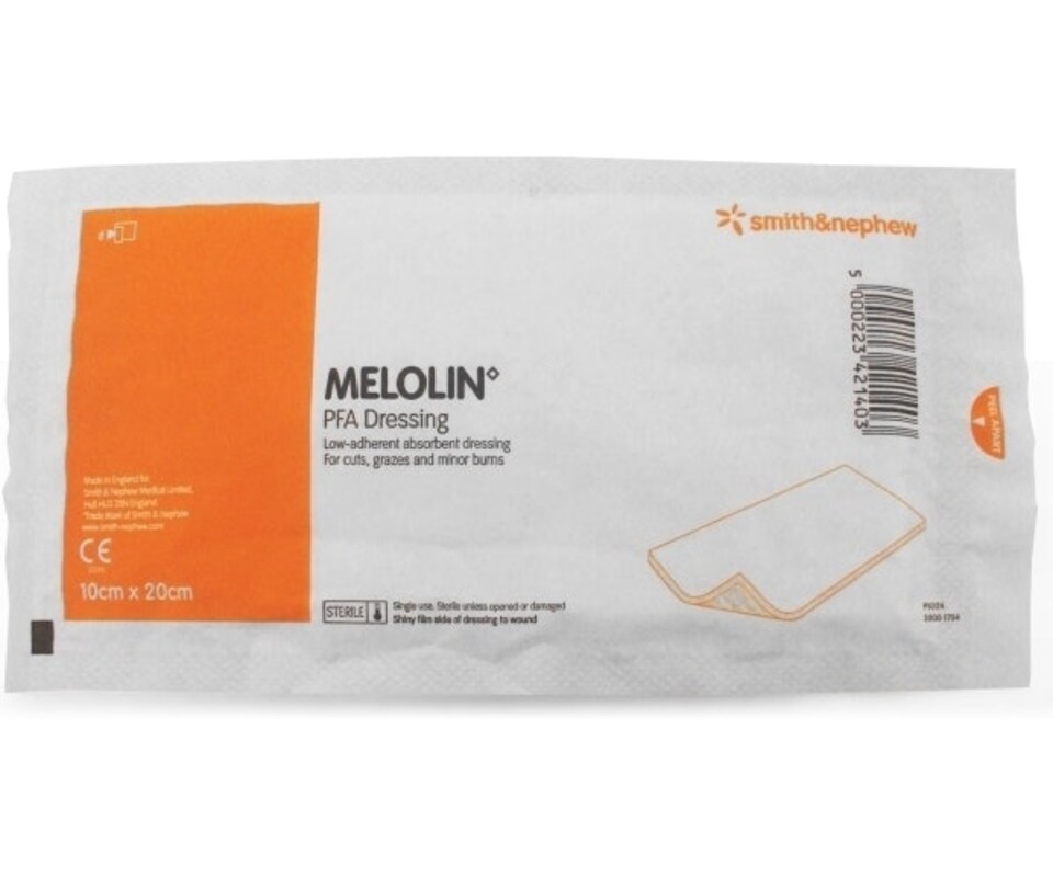 image 1 of Melolin Dressings 10 x 20cm Pack of 100