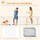 image 5 of PawHut 16 Panels Heavy Duty Puppy Play Pen for Small 60Hcm
