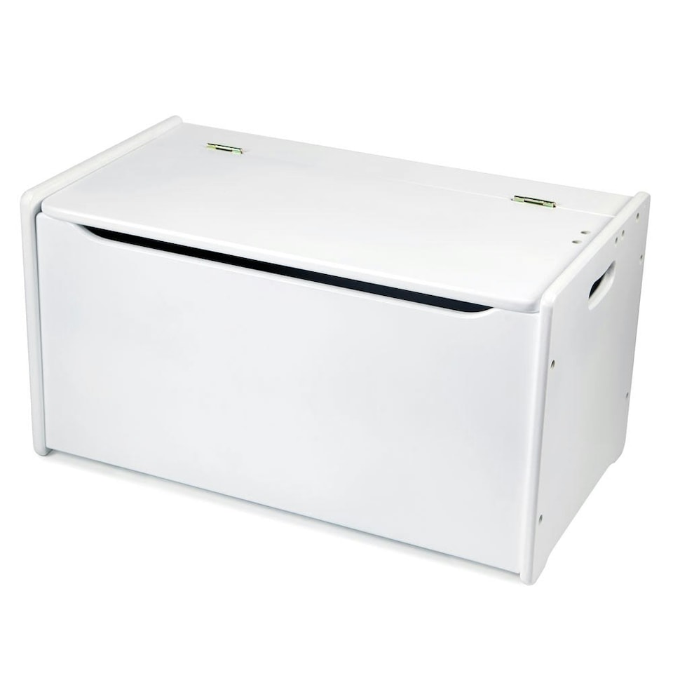 image 1 of Tidlo White Wooden Toy Chest, Large Capacity And Soft Close Lid