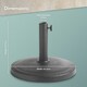 image 8 of VonHaus Steel Parasol Dark Green 2.7m & Base Set (12kg) Green | Black