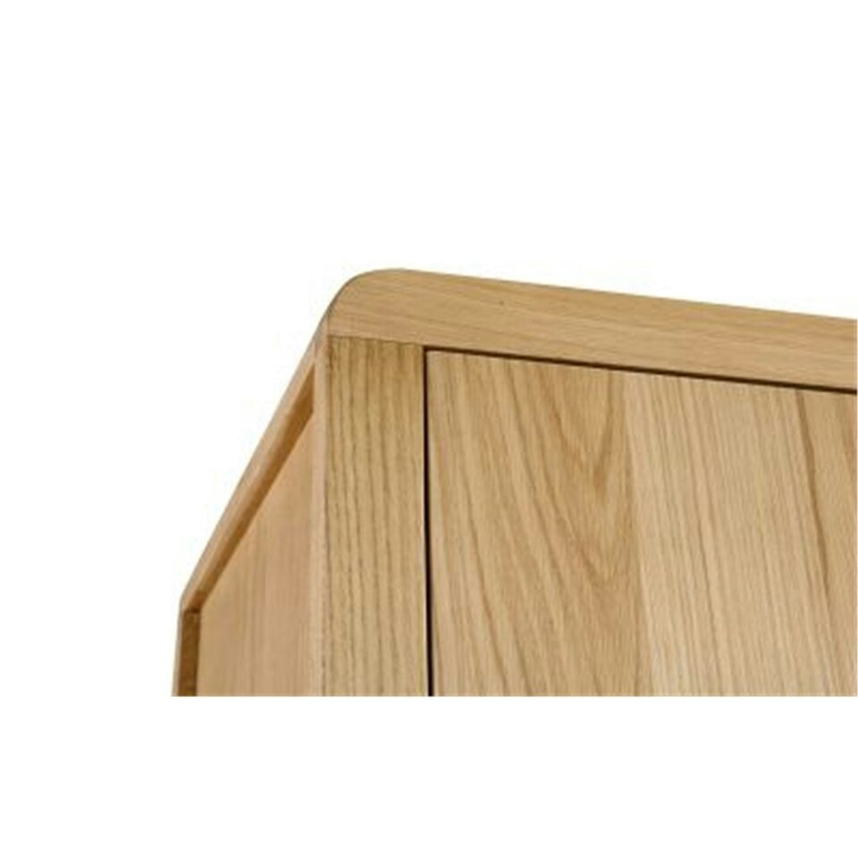 image 1 of Oak Curve Combination Wardrobe