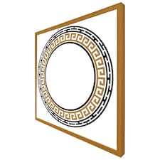 Greek key frame (Picture Frame) Brown | Oak | S