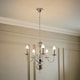 image 1 of ValueLights Traditional 5 Way Chrome Flemish Style Ceiling Light Chandelier Fitting | Chrome