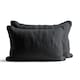 image 1 of Teddy Bear Fleece Super Soft Cosy Pillow Case Pair Black | Black