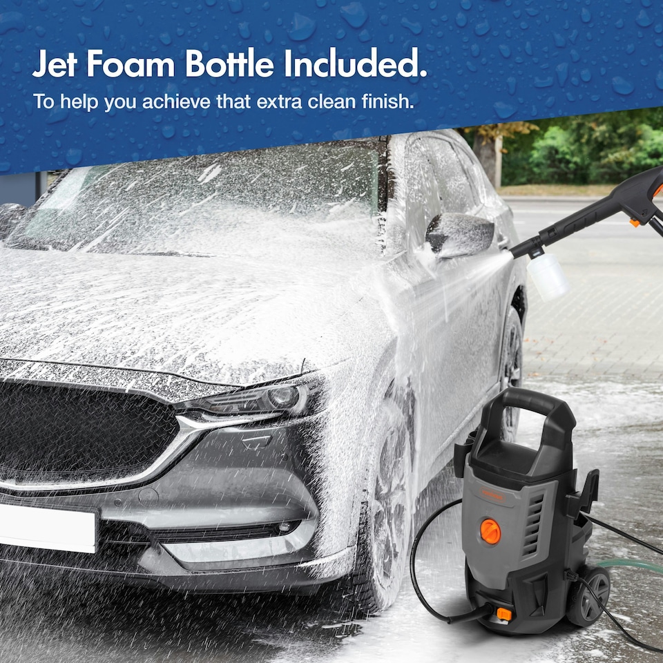 image 1 of VonHaus Pressure Washer 1600W Portable Power Jet Washer