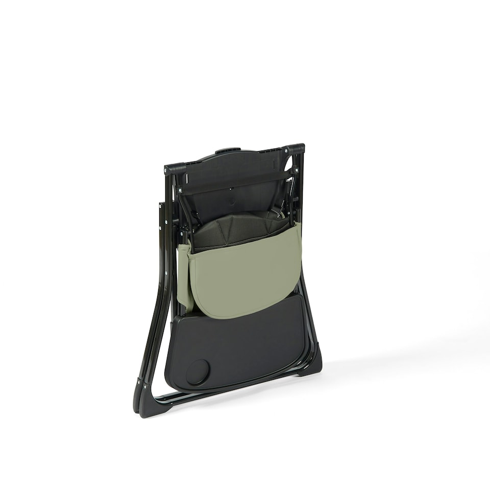 image 1 of Flip Magic Fold Highchair (Sage Green) – From Sitting Up to 15kg, 5-Point Safety Harness, Removable Tray, Quick One-Hand Fold, Compact Slimline, Easy Storage