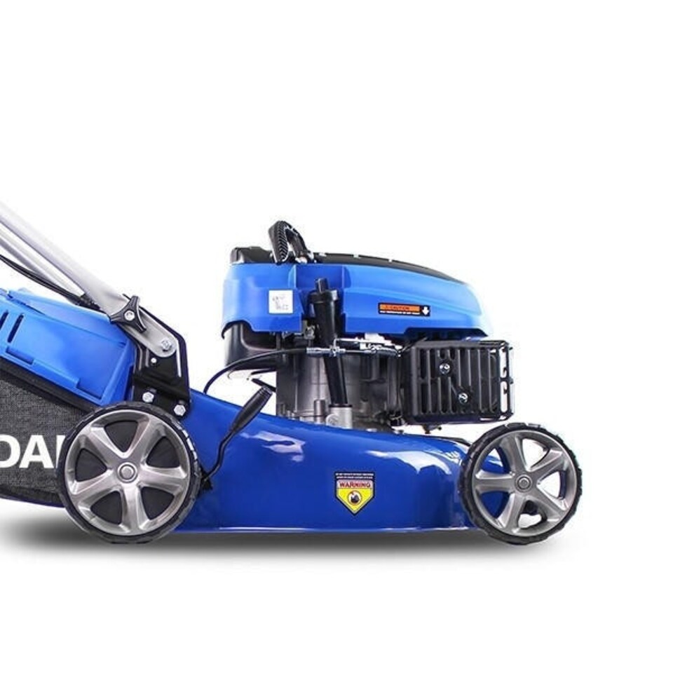 image 1 of Hyundai 17" / 42cm 139cc Self-Propelled Petrol Lawnmower, 25-75mm Cuts, Rear Discharge | HYM430SP