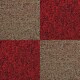 image 1 of 40 x Carpet Tiles 10m2 / Scarlet Red & Sand | Red