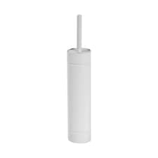 Showerdrape Draco White Slimline Toilet Brush & Holder | White