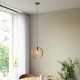 image 5 of Hoop Single Pendant Ceiling Lamp, Brushed Brass, Nickel, Copper Plate
