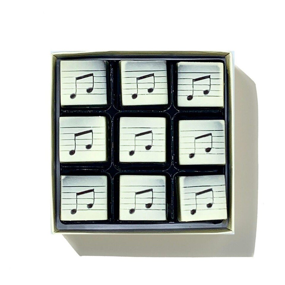image 1 of Choc On Choc Chocolate Musical Notes 95g