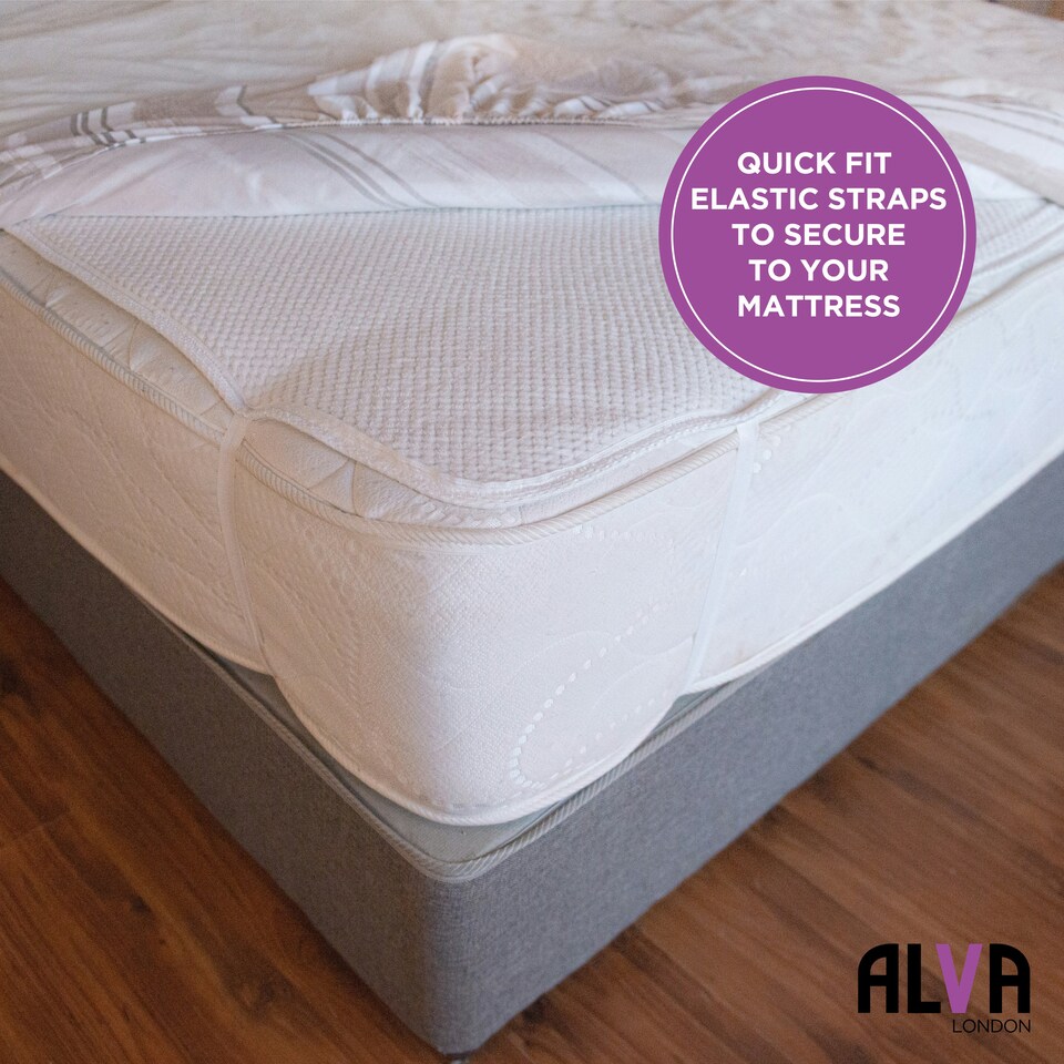 image 1 of Electric Under Blanket - Double - Tie-Down - 10x 35x 0.1cm - Single Controller White
