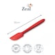 image 2 of Zeal Small Silicone Baking Spatula with Flexible Tip, Red