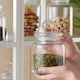 image 5 of Airtight Food Storage Glass with Handle Lid Jar Cookies Pulses Dishwasher Safe | Clear | Clear | 1.085 Litre | 1