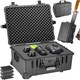 image 1 of Camera Case - hard shell, foam inserts, waterproof, telescopic handle Black | L