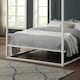 image 4 of Ashwell Modern Four 4 Poster White Metal Bed Frame (Small Double)