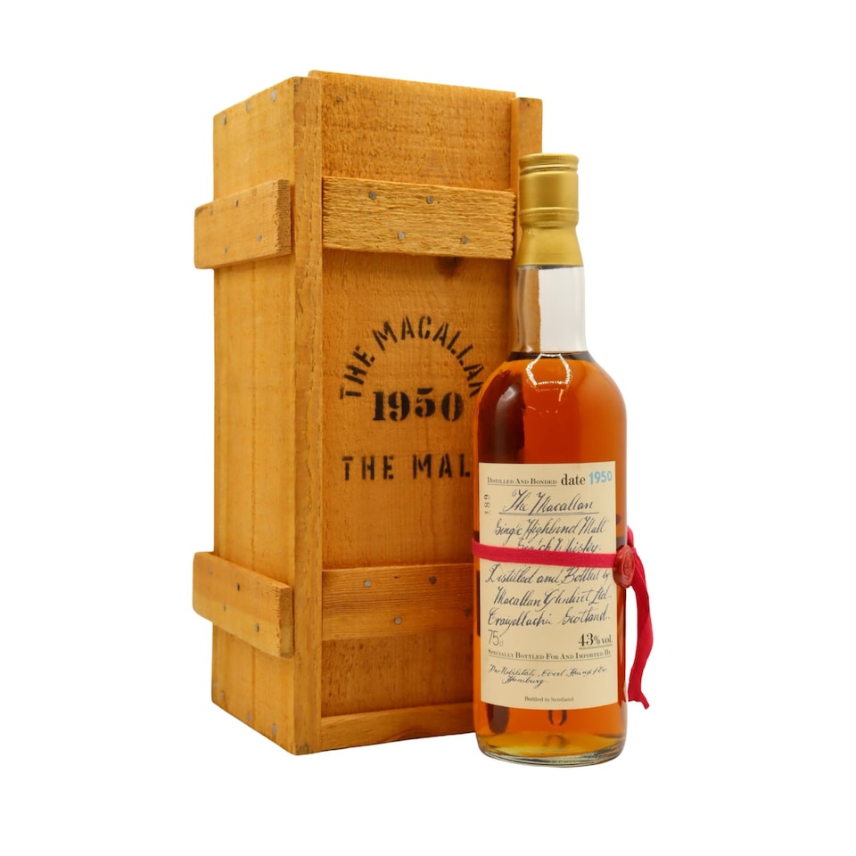The Macallan Single Highland Malt Scotch 1950 30 year old Whisky