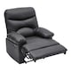 image 6 of Living and Home Manual Faux Leather Recliner Armchair - Black