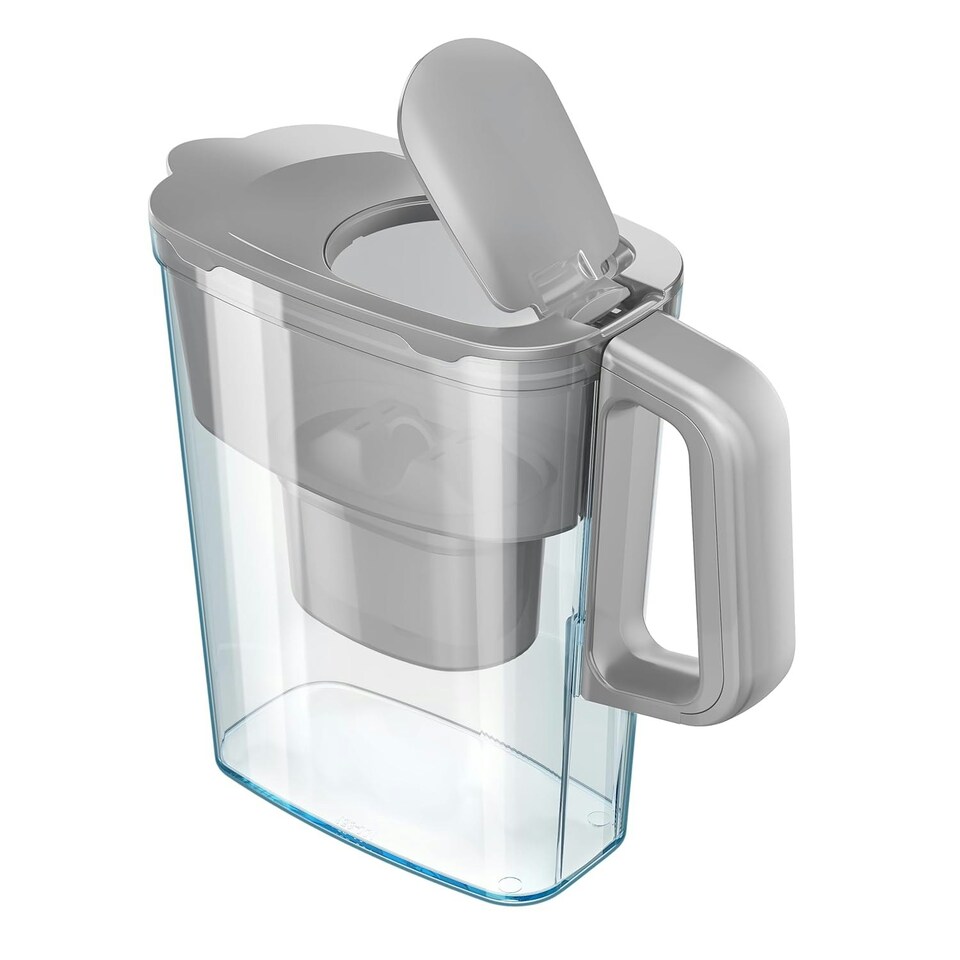 image 1 of AQUAPHOR 2.4 Litre Compact Water Filter Jug in Grey with Maxfor+ filter