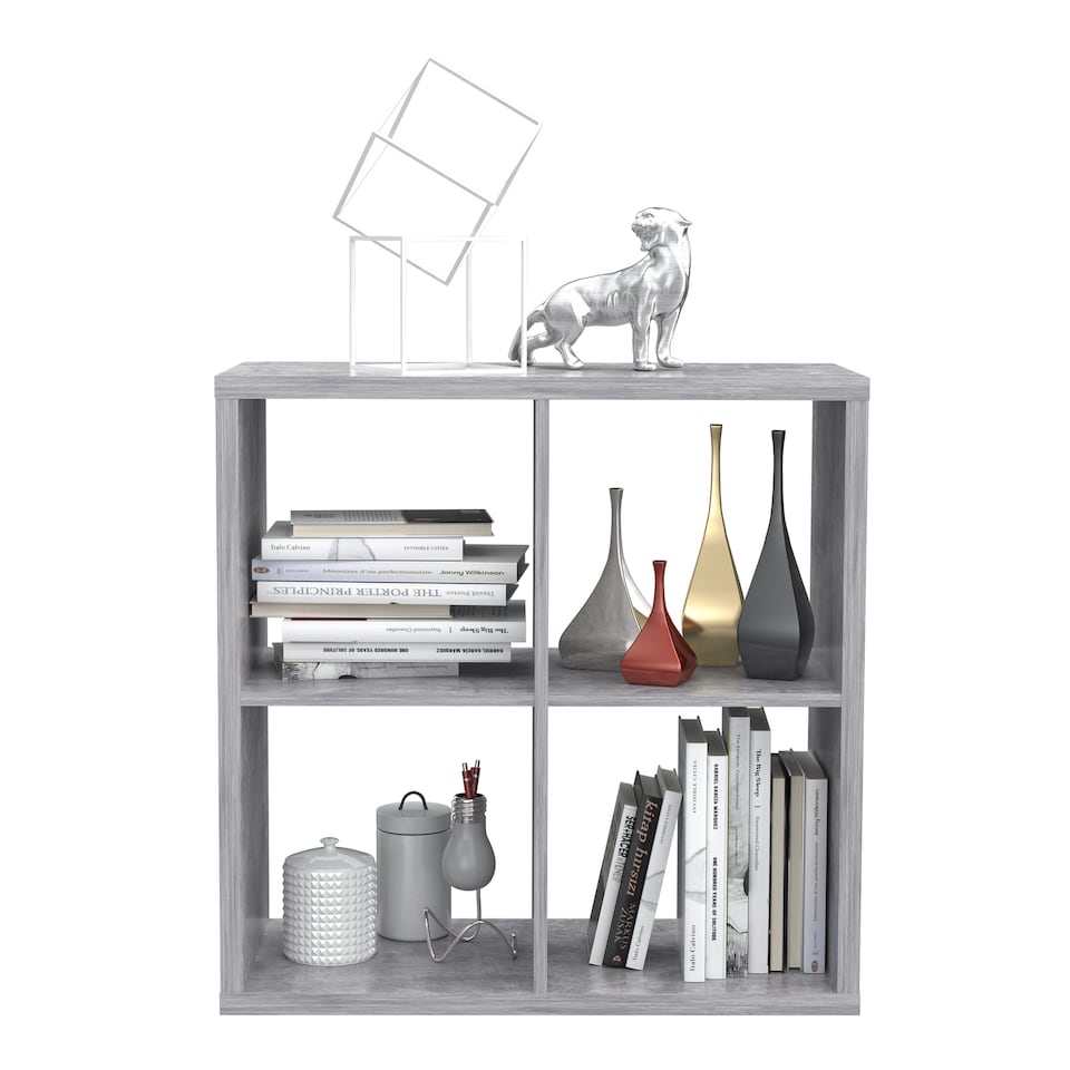 image 1 of Mauro 2x2 Storage Unit in Concrete Grey
