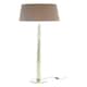 image 1 of Interiors by Premier Tall Floor Lamp with Tubular Base Silver