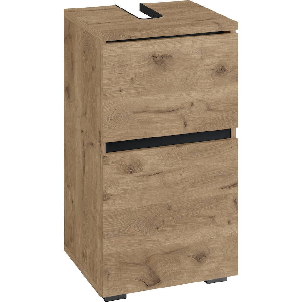 image 1 of Alby Midi Cabinet with 4 Doors White White | White/Honey