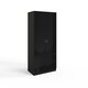 image 6 of FWStyle Chilton 2 Door Wardrobe - Black Gloss Front Black