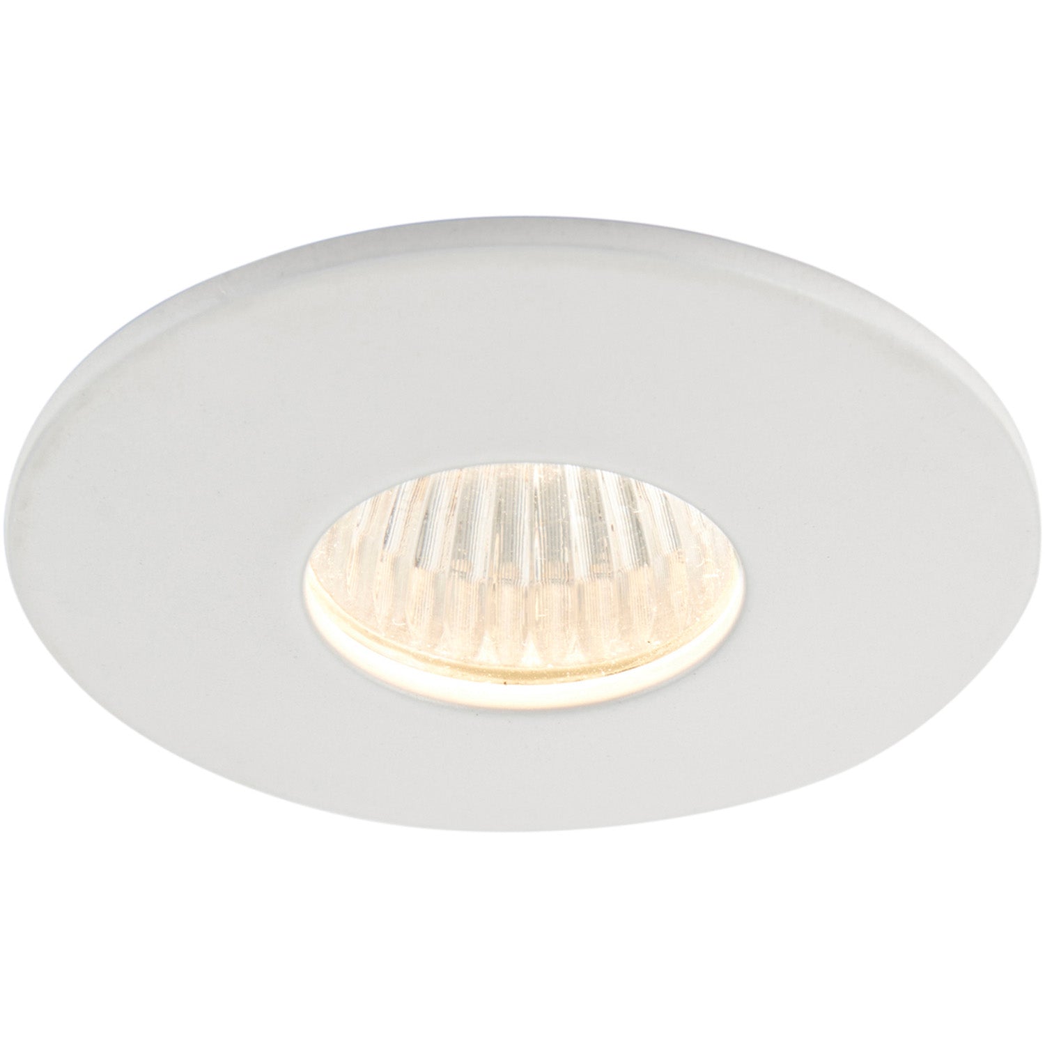 Loops Mini Recessed Downlight Fixture - 4W Warm White COB LED Driver - Matt White