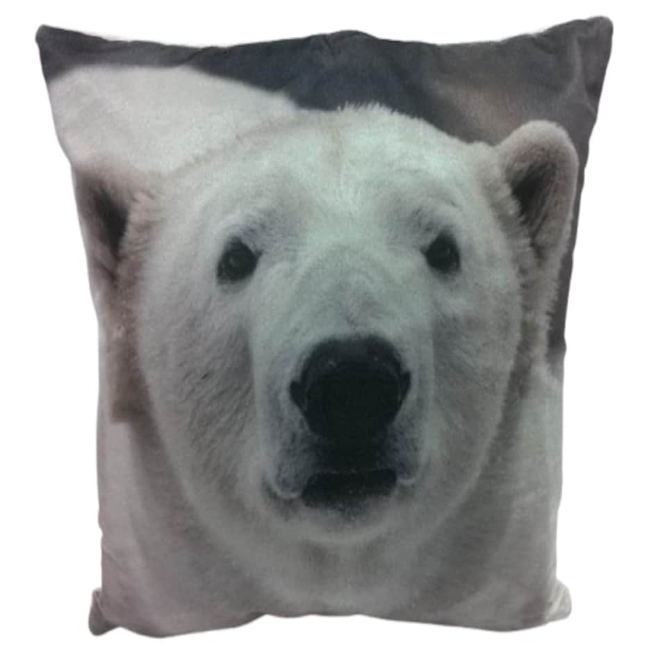 image 1 of Polar Bears Cushion Cover with Cusion Pads (43x43 cm) Multi