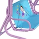 image 8 of Outsunny 2 Seater Kids Swing Chair, Fairy-Themed with Adjustable Canopy