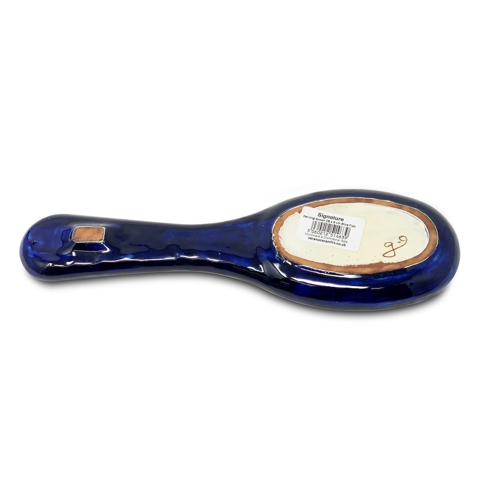 image 1 of Verano Spanish Ceramics Signature Spoon Rest - 28cm White Fish