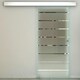 image 8 of HOMCOM 90cm Sliding Glass Door Set Frosted Stripe w/ Handle Living Room Office 